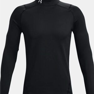 Under Armour CG Armour Fitted Mock Long Sleeve in Black Size L Men